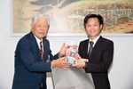 日本熊本縣益城町議會議長中川公則蒞府拜會，盼推動雙方觀光、教育、體育等交流
