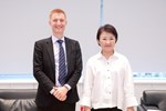 美國華府智庫傳統基金會研究員孔明尚（Michael Cunningham）蒞府拜會，由市長盧秀燕接待