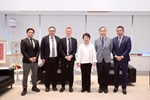 雙方就台美關係、國際情勢、經貿文化、觀光建設等議題交流，現場互動熱絡