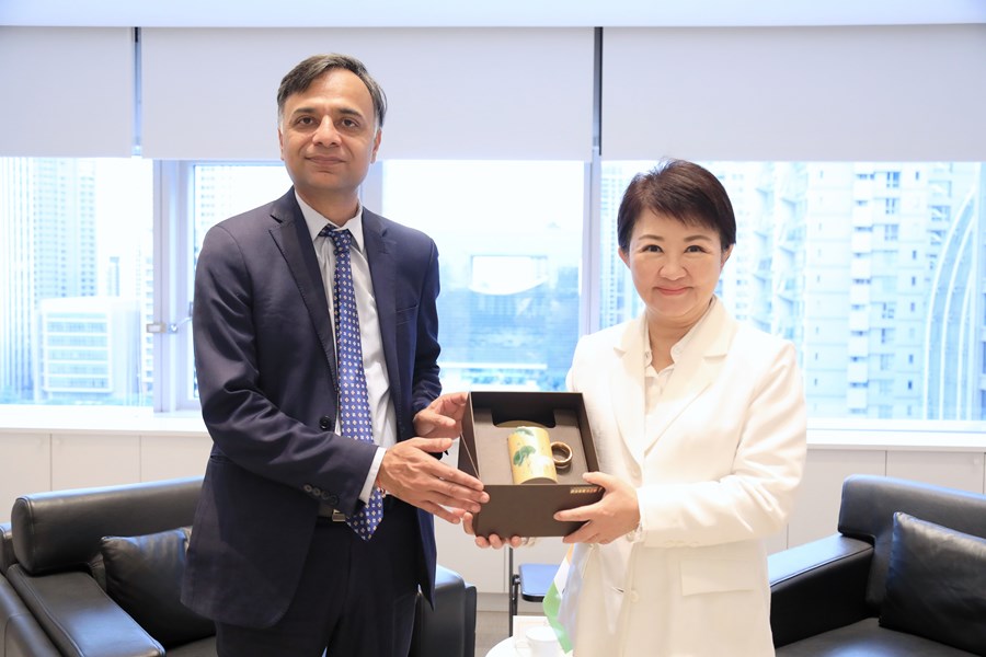印度-台北協會會長葉達夫蒞府拜會，市長感謝葉會長促進文化交流與友誼