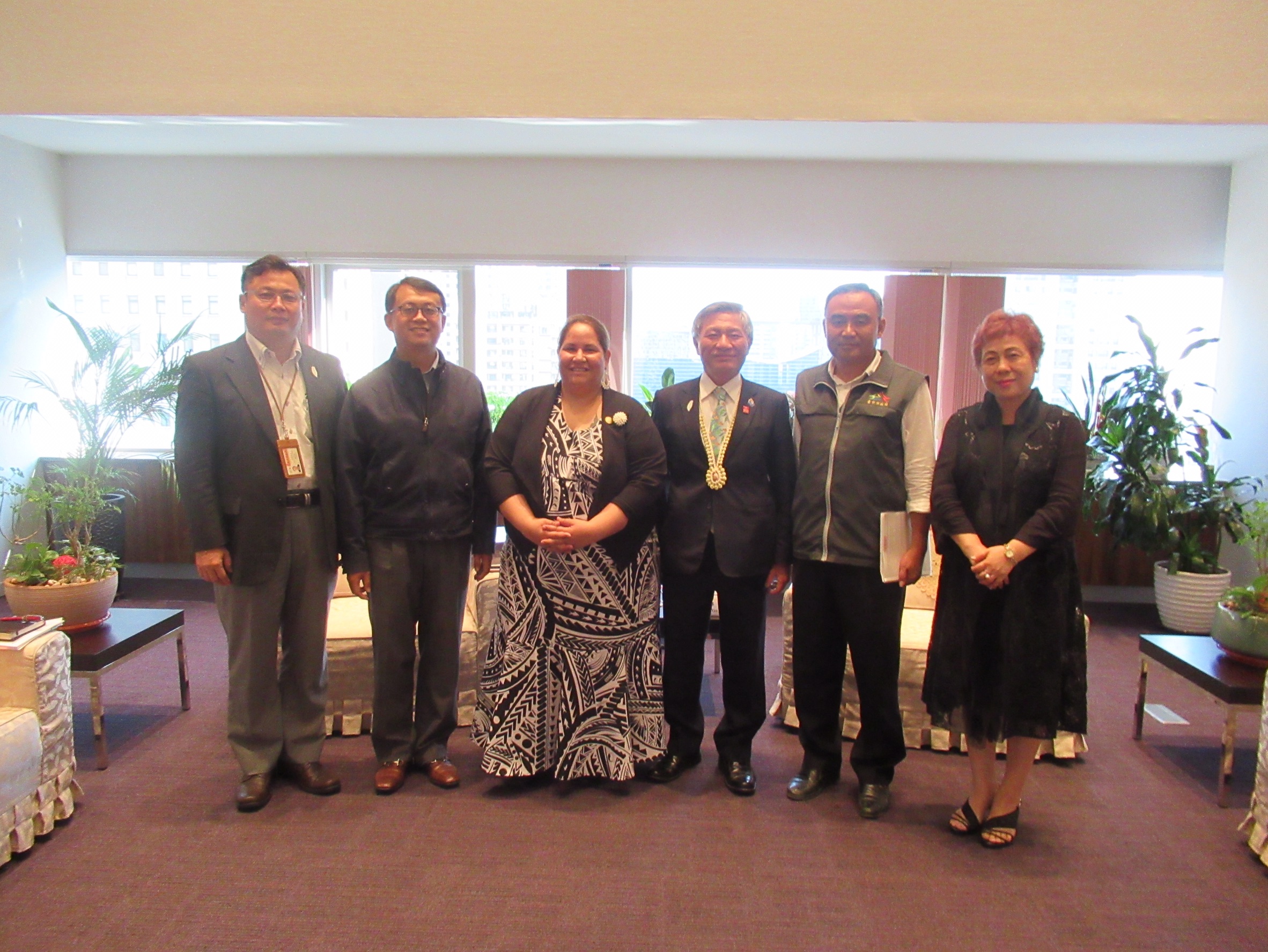 臺中市政府秘書處-國際貴賓與市政成果-107年7月9日馬紹爾群島共和國大使館Anjanette M. Kattil代理大使蒞府拜會暨簽署臺中宣言