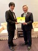 大阪府河內長野市島田智明市長與張光瑤副市長合影