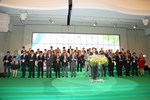 市長帶領簽署代表共同朗讀宣言，宣揚「花現GNP(綠色生產、自然生態、人文生活)」共好理念。