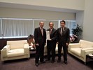 日本金澤市議會田中展郎議長與安達前議員等2人2