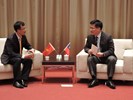 越南駐台大表陳大使維海與林佳龍市長就相關議題進行交流